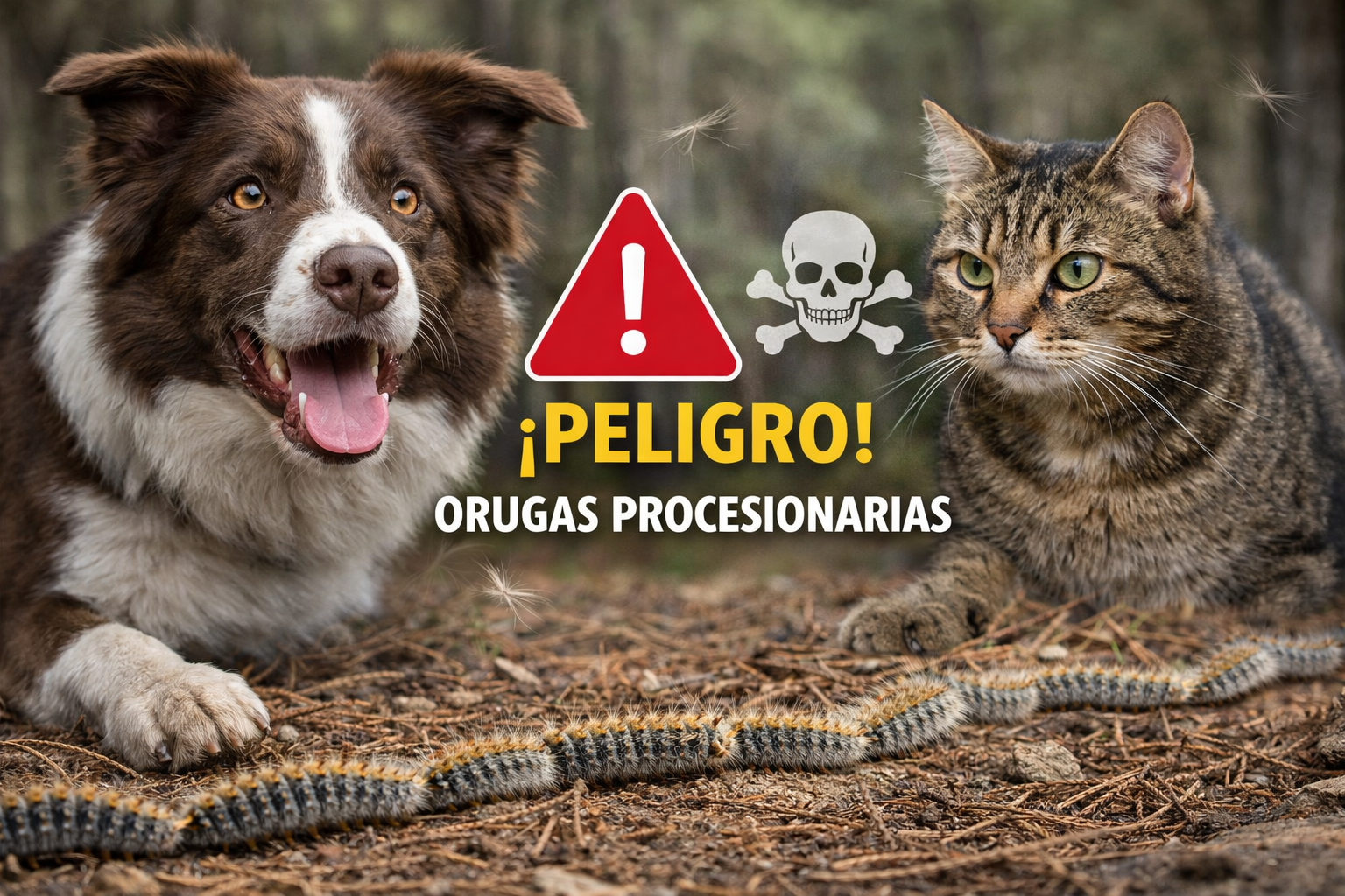 Oruga Procesionaria: Peligro, Prevención y Cómo Proteger a tu Perro o Gato (Guía Completa)