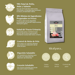 Pienso Natural para gato Pollo, atún y salmón Ingredientes naturales