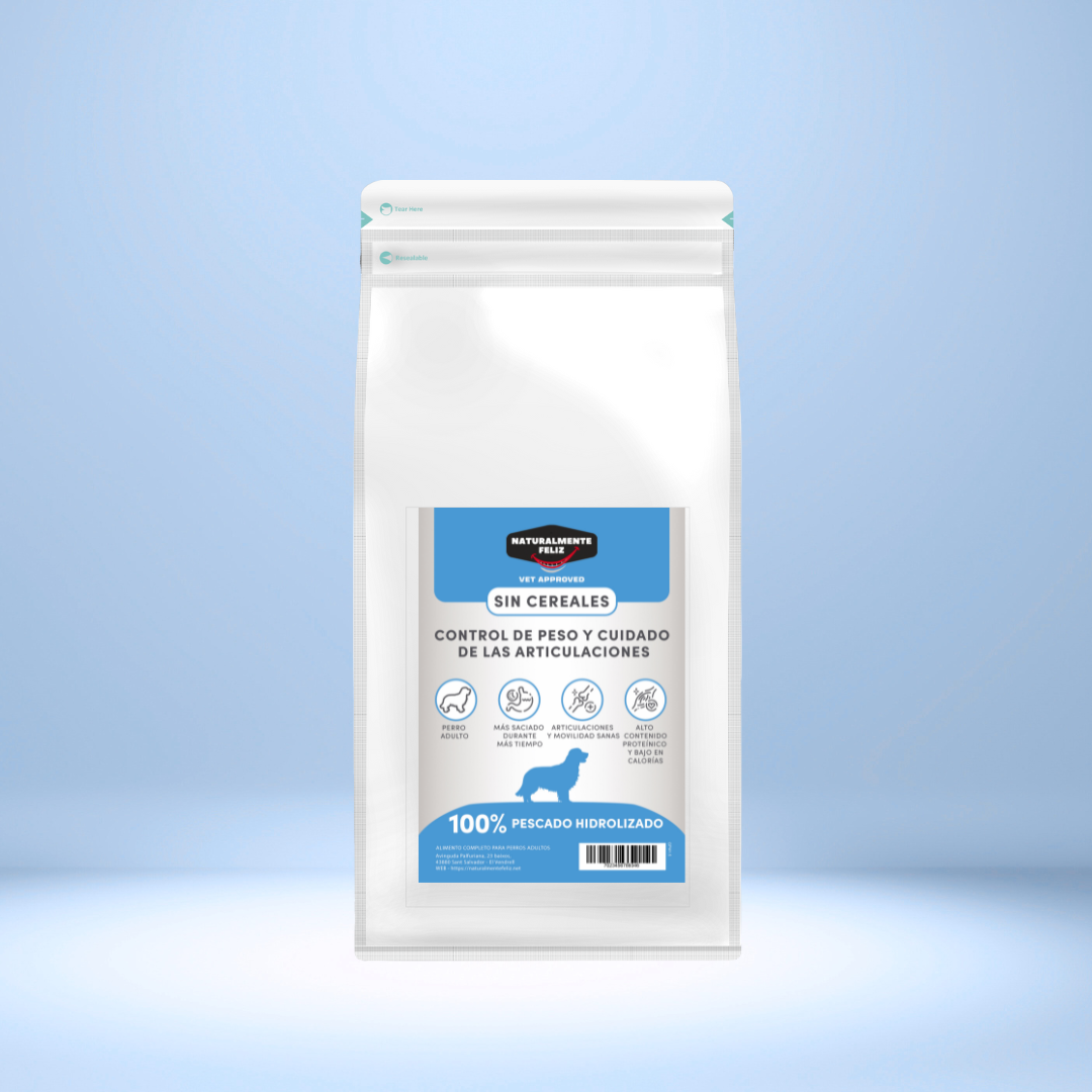 Pienso Natural para el cuidado de las articulaciones y control de peso perros todos los tamaños bolsa zip