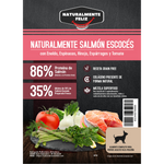 Pienso Natural Grain Free perro pequeño mediano Salmón Escocés con eneldo, espinacas, hinojo, espárragos y tomate Naturalmente Feliz