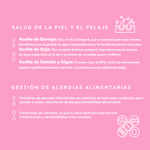 Pienso veterinario cuidado de la piel y pelaje Naturalmente feliz beneficios