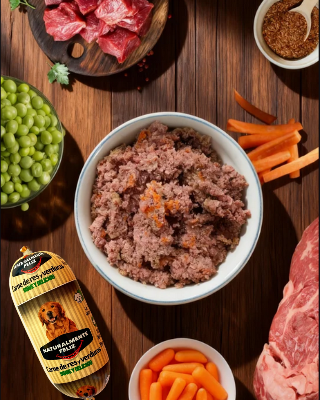 Menú de Ternera fresca con verduras